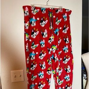 French bull dog pajama pants. SZ L 28” inseam like new. So comfy!